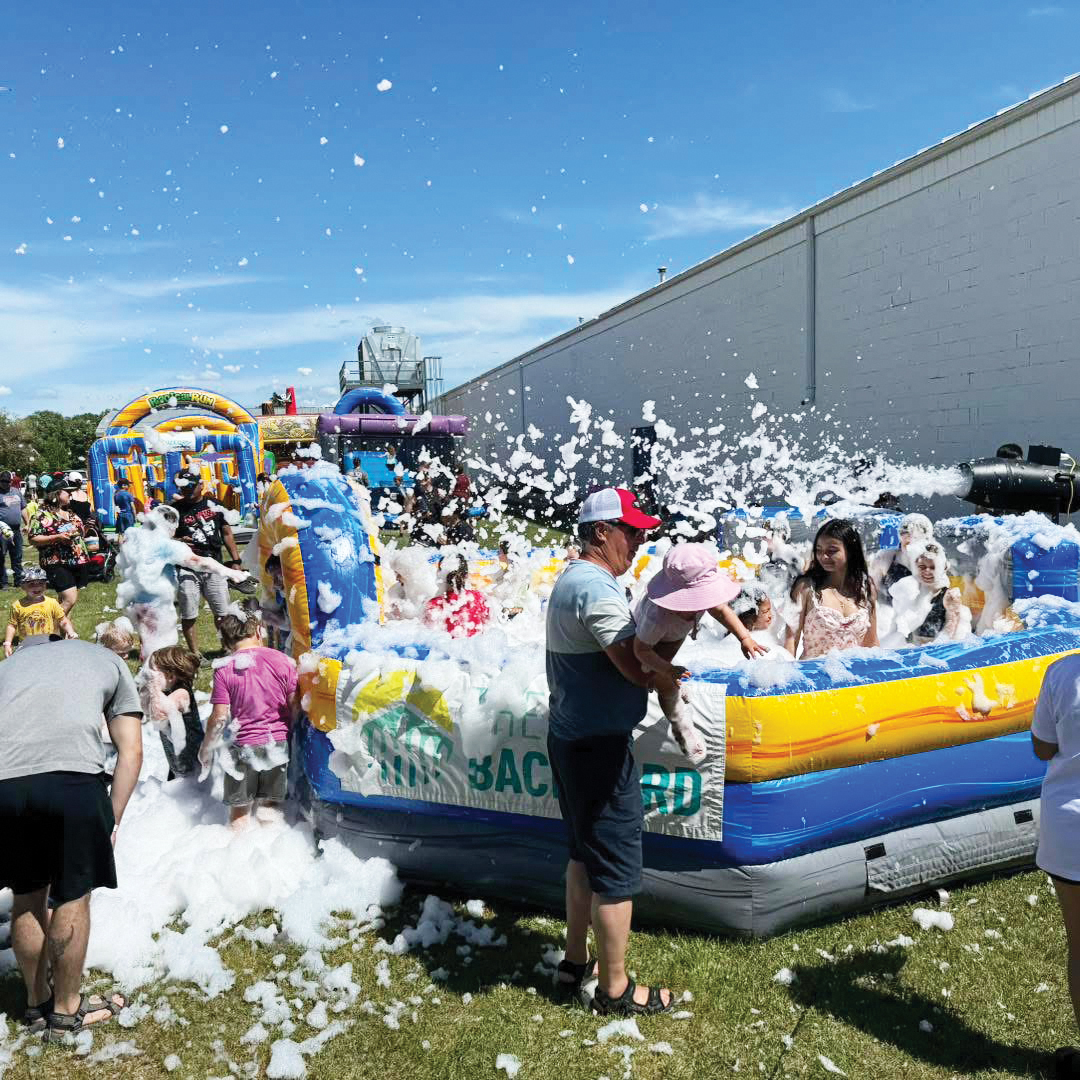 Last year’s Foam Pit was a big success and had continuous lineups. <br />